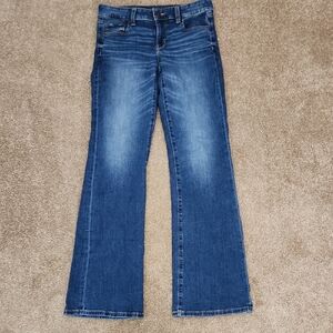 American Eagle Favorite Boyfriend Blue Jeans 4 Long Stretch
